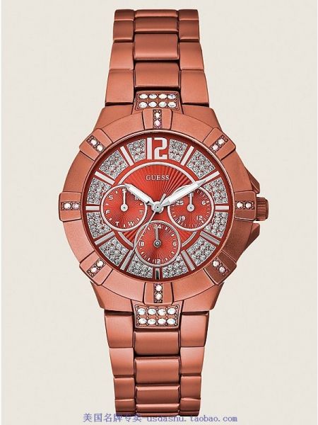 GUESS Orange Aluminum Crystal LADY